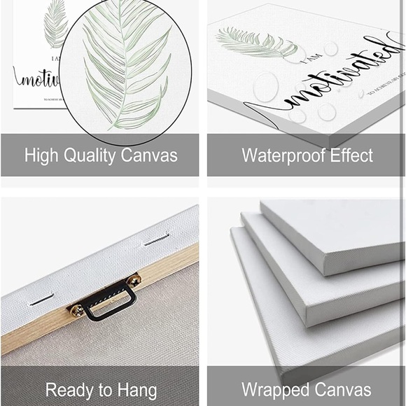 NWT- Boho Botanical Canvas Set - Picture 4 of 4